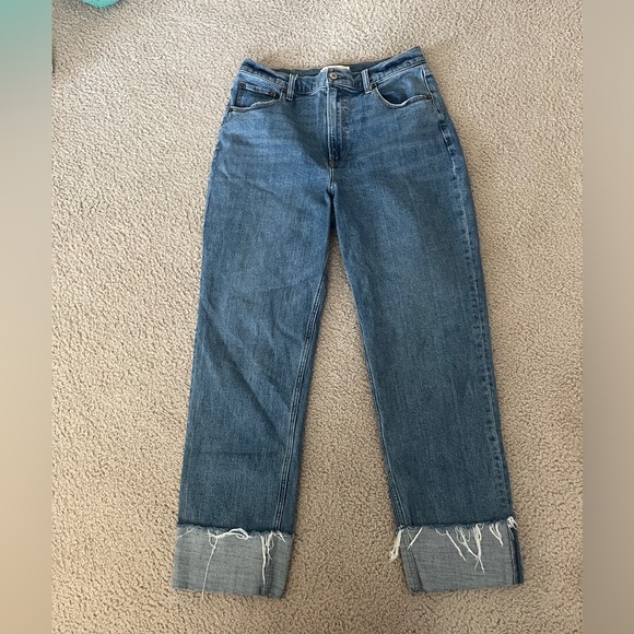 Abercrombie & Fitch jeans ankle straight ultra high-rise 30/10L - Picture 4 of 4